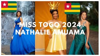 MISS TOGO 2024 NATHALIE AMUAMA IS THE NEW MISS OF BEAUTY TOGOLAISE africa misstogo2024 lome 2024 [upl. by Heyer]