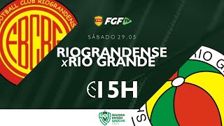 FGFTV  Riograndense x Rio Grande  Segunda Divisão Gaúcha  29052021 [upl. by Onaicilef]