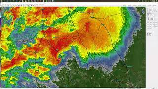 Barnesville GA EF3 tornado April 27th 2011 radar scans [upl. by Moshell19]