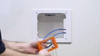 Installing a Leviton Recessed Entertainment Box [upl. by Suhcnip]