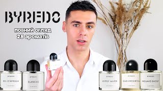 Огляд Byredo  28 Ароматів які НАЙКРАЩІ [upl. by Nikolai]