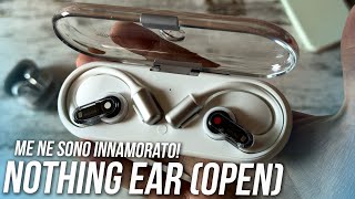 Recensione Nothing Ear Open INTERESSANTI Bonus video girato con iPhone 16 Pro vi piace [upl. by Ainit]