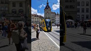 Bern Barenplatz Near Tram bus viral switzerland train shortvideo travel bussimulator zurich [upl. by Henrie]