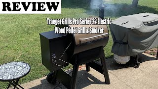 Traeger Grills Pro Series 22 Electric Wood Pellet Grill amp Smoker Review 2023 [upl. by Aribold]