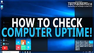 How To Check Windows Running Time  Check Runtime Of Computer [upl. by Annert195]