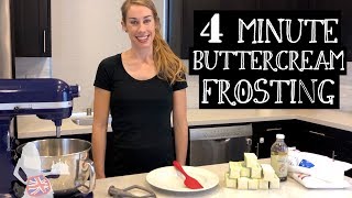 4 Minute Buttercream Frosting [upl. by Garda]