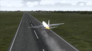 DELHI AIRPORT Emergency Landing Boeing 767300ER  FSX [upl. by Bernetta]