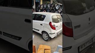 thnx for 600k views🙏 Alto K10 installed 14 inch newalto alloywheels shots ytshorts [upl. by Arihk]