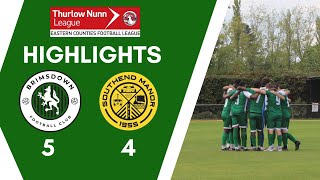 Brimsdown vs Southend Manor 261024 Match Highlight [upl. by Acinet]