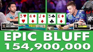 Tony Miles Makes Epic Bluff vs John Cynn Heads Up in the 2018 WSOP Main Event [upl. by Celestyna]