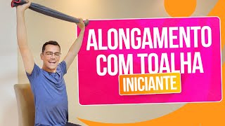 ⭐ ALONGAMENTO com TOALHA SENTADO  Exercícios para Iniciante  Aurélio Alfieri [upl. by Onilatac563]