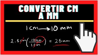 CONVERTIR CENTIMETROS A MILIMETROS cm a mm 💥Conversiones💥 [upl. by Deanne]