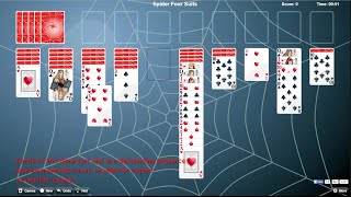 How to play Spider Solitaire includes spider solitaire rules [upl. by Einahpehs]