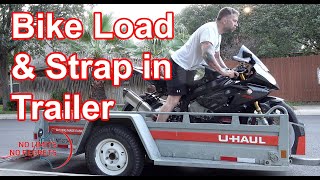 Custom Built EasyLoad Motorcycle Trailer  Ground Level Loading [upl. by Kalikow259]