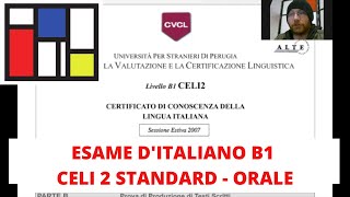 Esame di italiano CELI 2  B1 Standard orale [upl. by Aihtak]