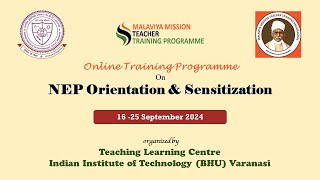 Online Training program on NEP Orientation amp Sensitization  TLC IIT BHU Varanasi  16 Sep 2024 [upl. by Elleraj]