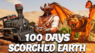 I Spent 100 Days in Scorched Earth in ARK Survival Ascended [upl. by Parthenia]