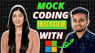 Mock Coding Interview with incoming SDE at Microsoft  NishantChahar11 YouTuber with 50K subs [upl. by Haissem]