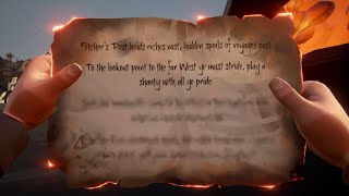 SEA OF THIEVES•RIDDLE GUIDE•FETCHERS REST•LOOKOUT POINT [upl. by Yttig39]