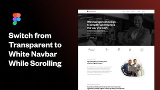 Transparent Fixed and Dynamic Navbar Prototyping for Scrolling in Figma UI Design [upl. by Marten]