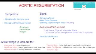 Aortic Regurgitation Signs and Symptoms [upl. by Tinya]