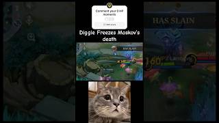 Diggie rescues Moskov from 0 HP chase ❤️‍🩹  MLBB Highlights diggiegameplay mlbbshorts lambion [upl. by Ralaigh89]