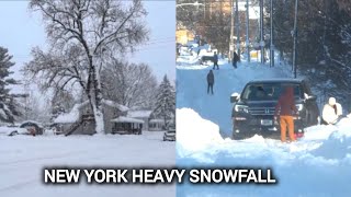 New York and Pennsylvania issued emergency declarations amid heavy snowfall [upl. by Payson]