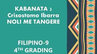 KABANATA 2 CRISOSTOMO IBARRA NOLI ME TANGERE FILIPINO 9IKAAPAT NA MARKAHAN ARALIN SA FILIPINO [upl. by Ettevahs604]