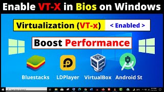 How to Enable Virtualization in Windows 10  2 Ways to Enable VTx in Bios Settings Easily [upl. by Ennailuj726]