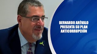 Bernardo Arévalo presenta su plan anticorrupción [upl. by Cocke3]