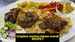 Authentic Mutton Mandi recipe  how to make Laham mandi at home easy recipe [upl. by Deena]