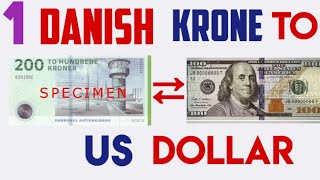 1 USD to DKK Dollar to Danish Krone Exchange Rates Today 08 JULY 2024 DENMARK Greenland [upl. by Cargian218]