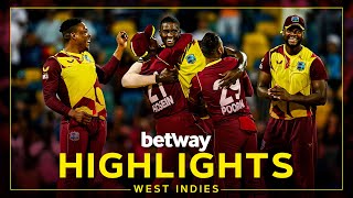 Highlights  West Indies v England  Holder Takes 4 Wickets in 4 Balls  5th Betway T20I [upl. by Barbie]