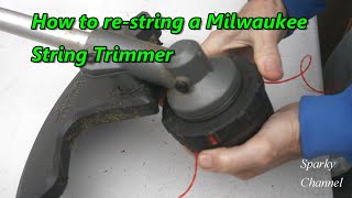 How To Restring a Milwaukee String Trimmer [upl. by Annasiul977]