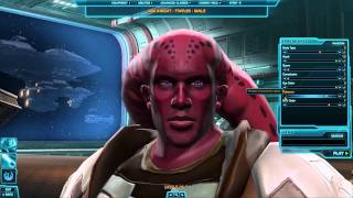 Star Wars Character Creation TwiLek Male amp Female Republic [upl. by Rickard]