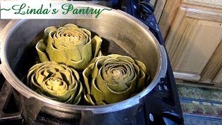 Pressure Cooking Artichokes So Easy With Lindas Pantry [upl. by Ahtebat]