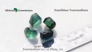 Namibian Tourmaline Gemstone Rough [upl. by Wootten]