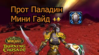 Мини Гайд Прот Паладин Burning Crusade [upl. by Repinuj559]