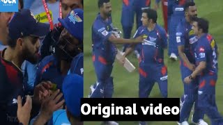 Virat Kohli and Gautam Gambhir fighting after Match controversy video  RCB vs LSG match highlights [upl. by Carrie]