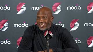 Chauncey Billups Media Availability  2024 Media Day  Portland Trail Blazers [upl. by Noirb]