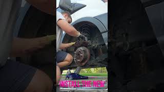 How to change 2018 ford transit brakes in under 1 minute [upl. by Eartnoed]