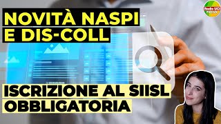 NASpI e DISCOLL Novità 2024 Arriva liscrizione obbligatoria al SIISL💻 [upl. by Karina404]