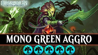 Mono Green Aggro In Duskmourn Standard [upl. by Glenden]