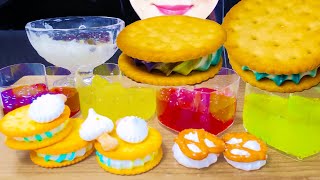 ASMR POPPING BOBA amp TAPIOCA PEARL amp MERINGUE COOKIES 팝핑보바 amp 타피오카펄 amp 머랭쿠키 먹방 EATING SOUND [upl. by Wenda]