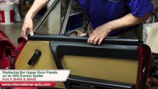 Replacing the Upper Door Trim on an Alfa Romeo Spider  International Auto Parts [upl. by Cari]