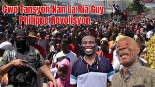 17 October manifestasyon Guy philip la bloke tout ru nan vil la se pa ti koze [upl. by Persian]