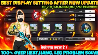 display Setting Free Fire  Pro Player display Setting Free Fire 2024  Free Fire Max New Setting FF [upl. by Aduhey]