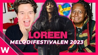 Loreen at Melodifestivalen 2023 REACTION 🇸🇪 [upl. by Brandais]