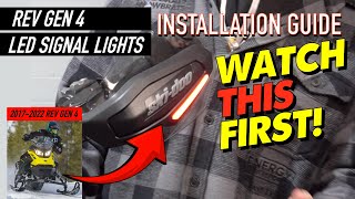 How to INSTALL LED SIGNAL LIGHT KIT SkiDoo Rev Gen4 20172022 [upl. by Neelsaj]