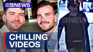 Police examine chilling footage of accused killer Beau LamarreCondon  9 News Australia [upl. by Genaro]